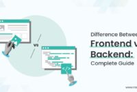 Frontend vs backend development